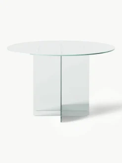 Ronde glazen eettafel Anouk, Ø 120 cm