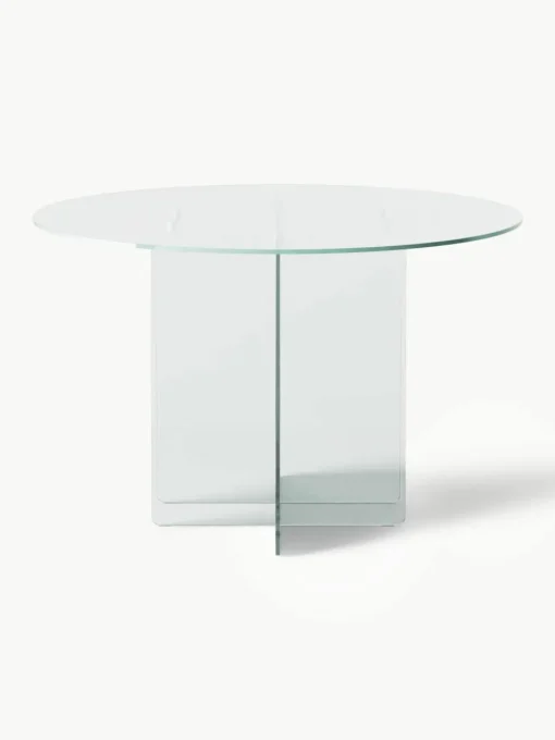 Ronde glazen eettafel Anouk, Ø 120 cm