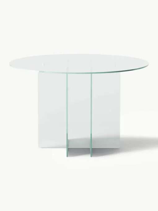Ronde glazen eettafel Anouk, Ø 120 cm
