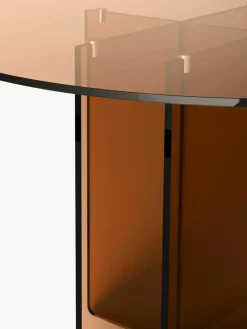 Ronde glazen eettafel Anouk, Ø 120 cm