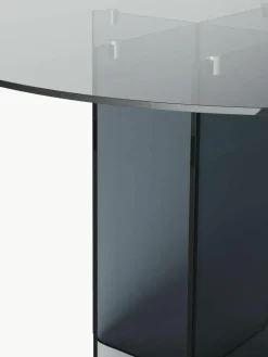 Ronde glazen eettafel Anouk, Ø 120 cm