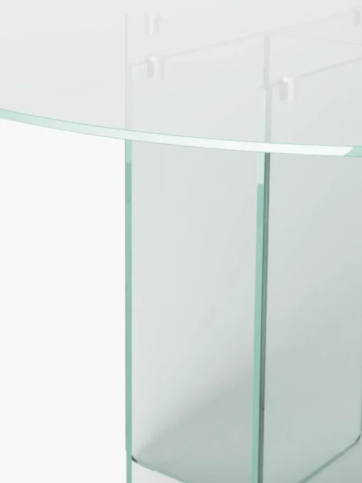Ronde glazen eettafel Anouk, Ø 120 cm