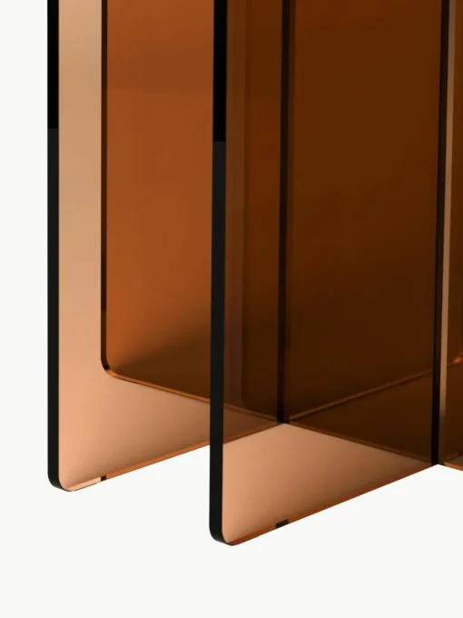 Ronde glazen eettafel Anouk, Ø 120 cm