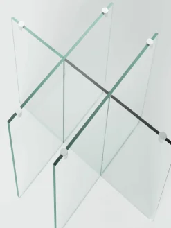 Ronde glazen eettafel Anouk, Ø 120 cm