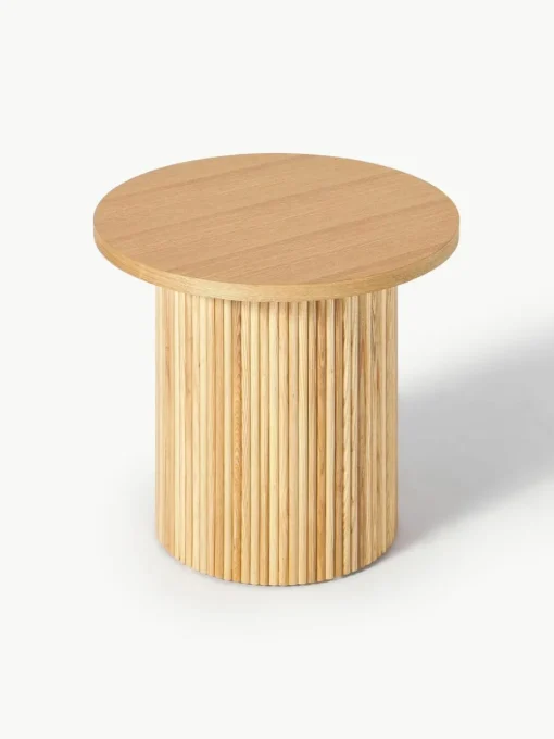 Ronde houten bijzettafel Nele