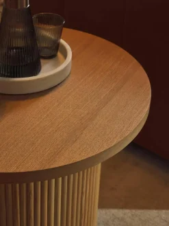 Ronde houten bijzettafel Nele