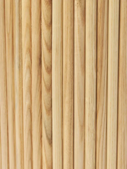 Ronde houten bijzettafel Nele met opbergruimte