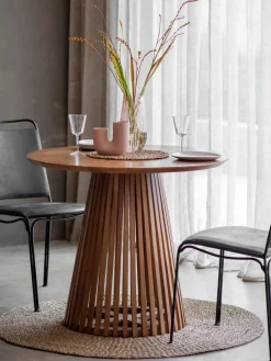 Ronde houten eettafel Brookland, Ø 90 cm
