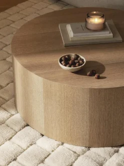 Ronde houten salontafel Dan