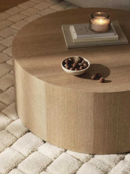 Ronde houten salontafel Dan