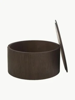 Ronde houten salontafel Nele met opbergruimte