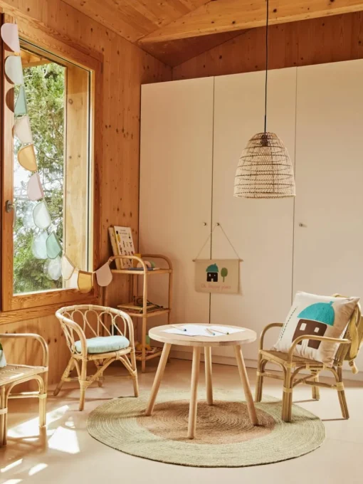 Ronde Kindertafel Dilcia van rubberhout
