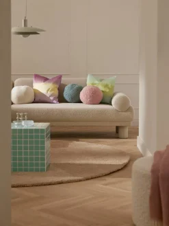 Ronde knuffelkussen Dotty