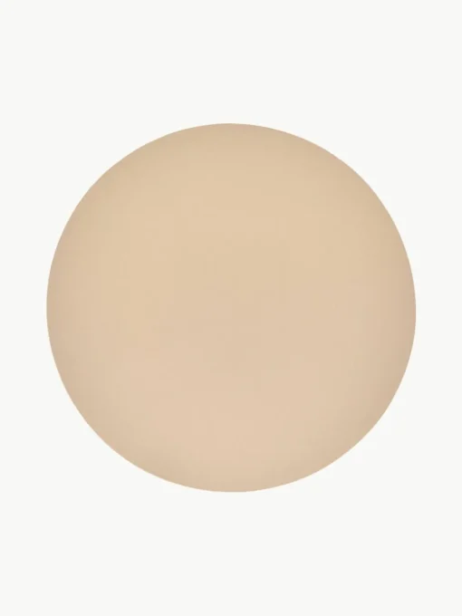 Ronde kunstleren placemats Pik, 2 stuks