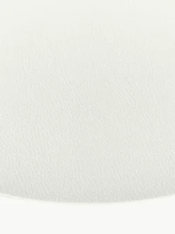 Ronde kunstleren placemats Pik, 2 stuks