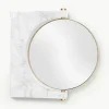 Ronde -make-up wandspiegel Pepe van marmer