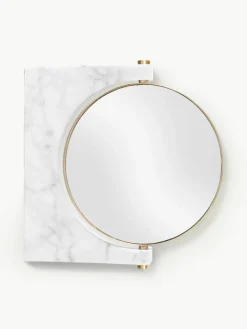 Ronde -make-up wandspiegel Pepe van marmer