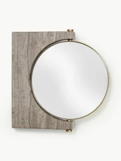 Ronde -make-up wandspiegel Pepe van marmer