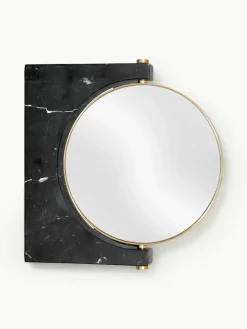 Ronde -make-up wandspiegel Pepe van marmer