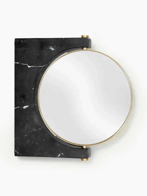 Ronde -make-up wandspiegel Pepe van marmer