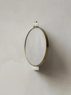 Ronde -make-up wandspiegel Pepe van marmer