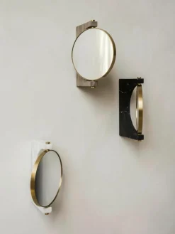 Ronde -make-up wandspiegel Pepe van marmer