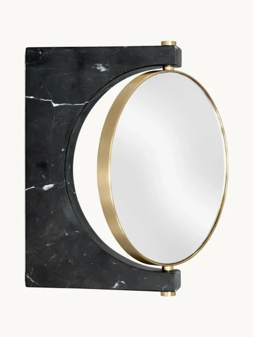 Ronde -make-up wandspiegel Pepe van marmer