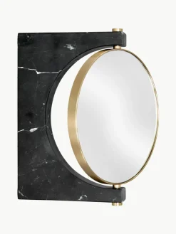 Ronde -make-up wandspiegel Pepe van marmer