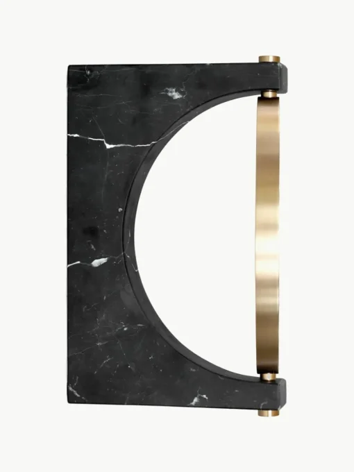 Ronde -make-up wandspiegel Pepe van marmer