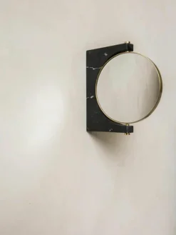Ronde -make-up wandspiegel Pepe van marmer