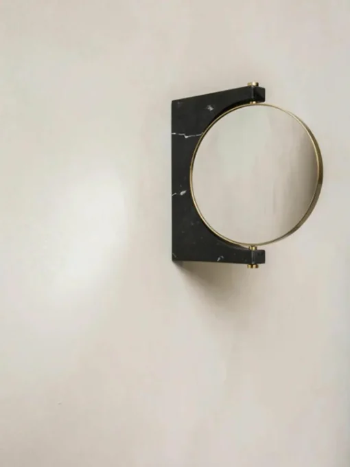 Ronde -make-up wandspiegel Pepe van marmer