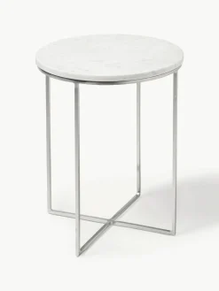 Ronde marmeren bijzettafel Alys