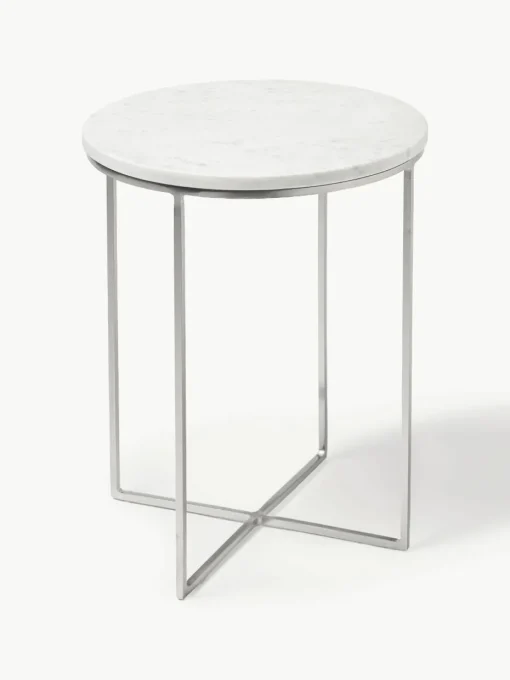 Ronde marmeren bijzettafel Alys