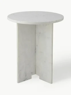 Ronde marmeren bijzettafel Jasmina
