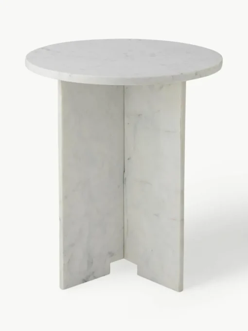 Ronde marmeren bijzettafel Jasmina