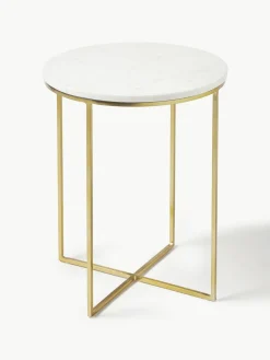 Ronde marmeren bijzettafel Alys