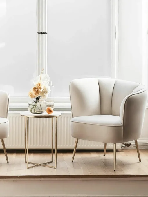 Ronde marmeren bijzettafel Alys