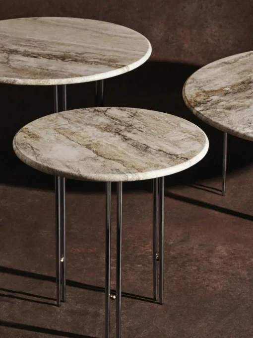 Ronde marmeren bijzettafel IOI