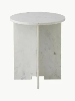 Ronde marmeren bijzettafel Jasmina