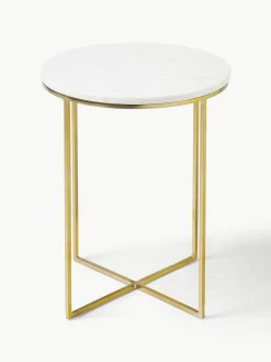 Ronde marmeren bijzettafel Alys