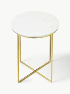 Ronde marmeren bijzettafel Alys