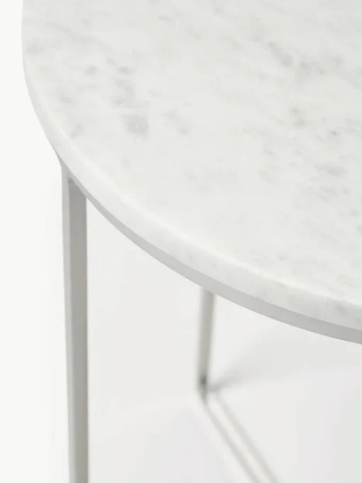 Ronde marmeren bijzettafel Alys