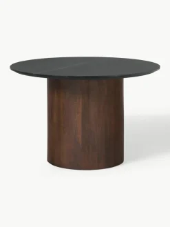 Ronde marmeren eettafel Abby, Ø 120 cm