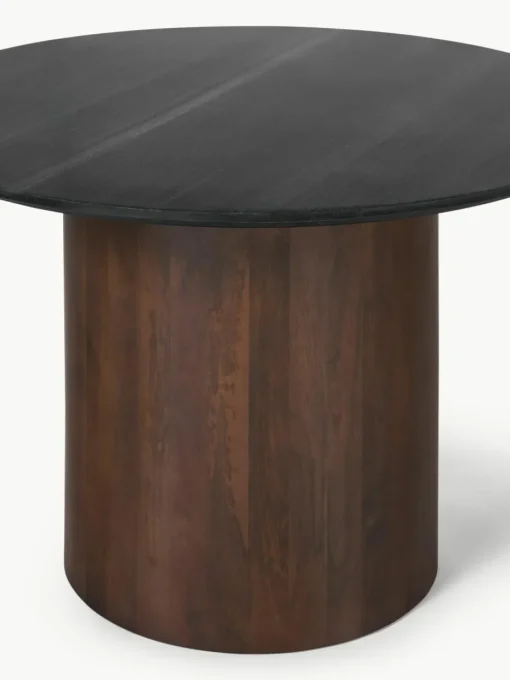 Ronde marmeren eettafel Abby, Ø 120 cm