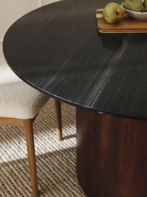 Ronde marmeren eettafel Abby, Ø 120 cm