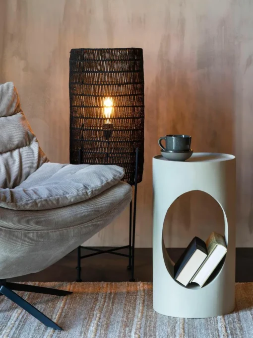 Ronde metalen bijzettafel Sai