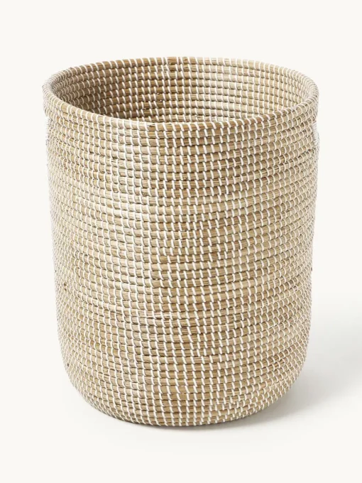 Ronde opbergmanden Aleya van zeegras, set van 2