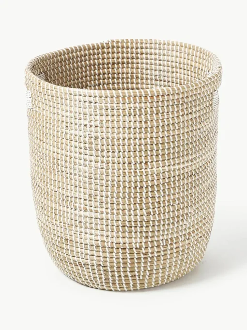 Ronde opbergmanden Aleya van zeegras, set van 2