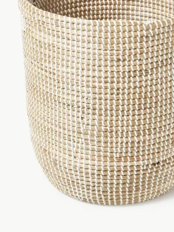 Ronde opbergmanden Aleya van zeegras, set van 2