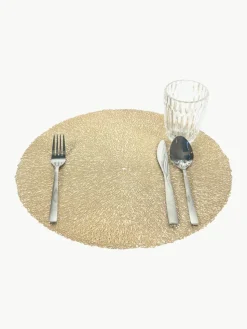 Ronde placemats Linda, 6 stuks